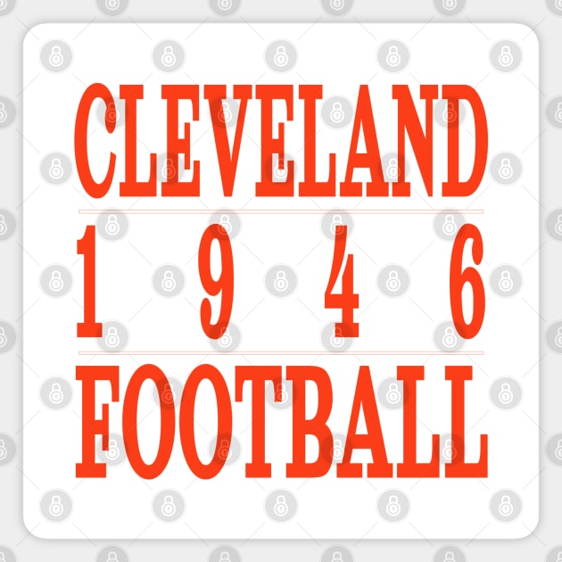 Cleveland football Classic Magnet by Medo Creations